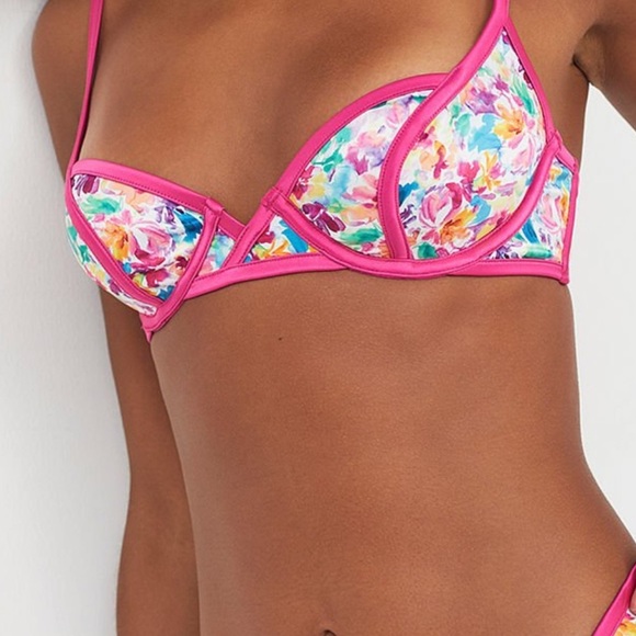 For Love & Lemons Watercolor Floral Bra - Picture 6 of 8